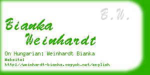 bianka weinhardt business card